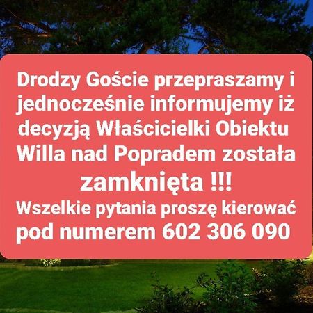 Willa Nad Popradem Acomodação com café da manhã Piwniczna-Zdroj Exterior foto